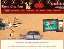 Tablet Screenshot of kymscreations.com